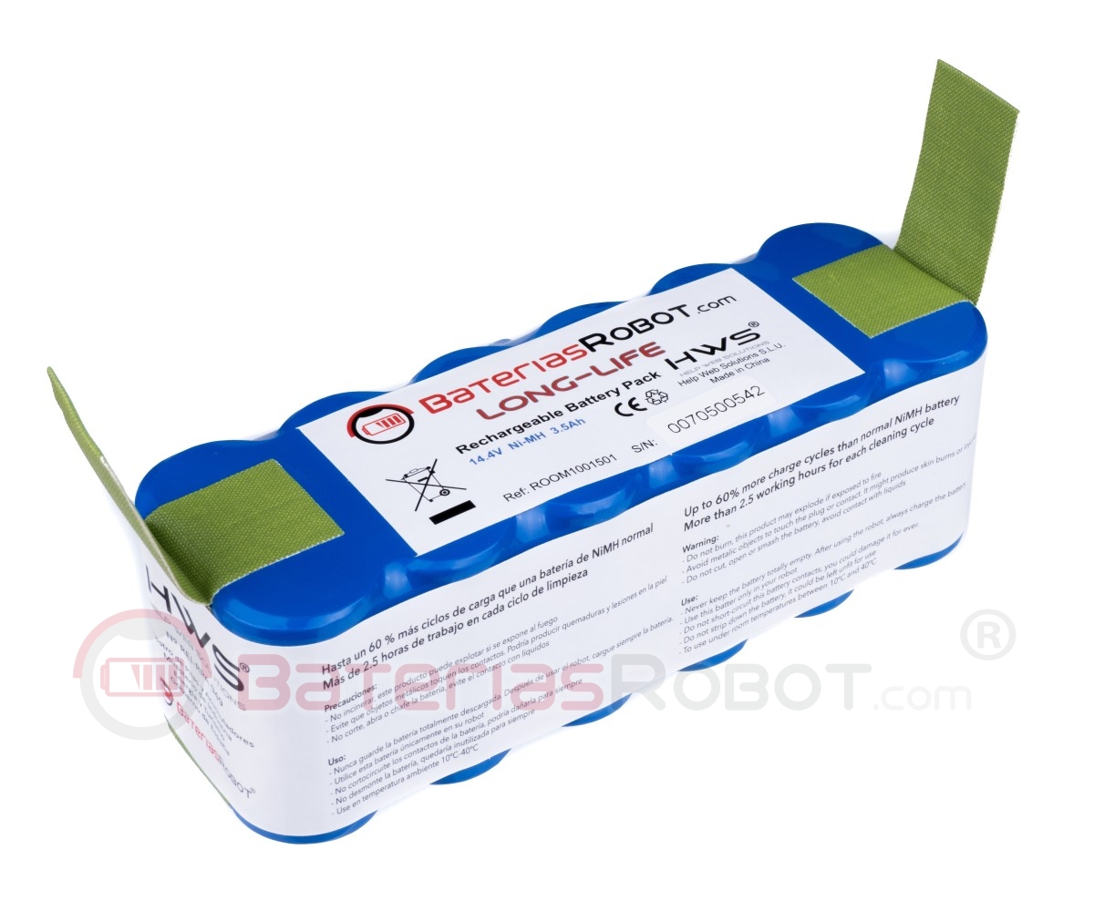 Long-Life ® Roomba Akku Ni-MH / Serie 500, 600, 700, 800 (kompatibel iRobot)