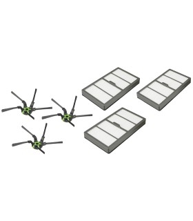 Kitt of 3 Side Brushes, 3 HEPA Filters