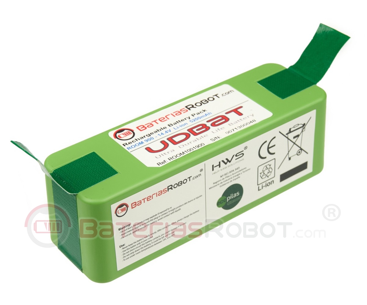 UDBAT Batería Roomba Litio (Li-ion Compatible iRobot)