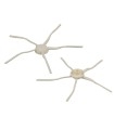 2 brosses latérales blanches pour Xiaomi Mijia STYTJ02YM / MVXVC01-JG / 1C / 1T