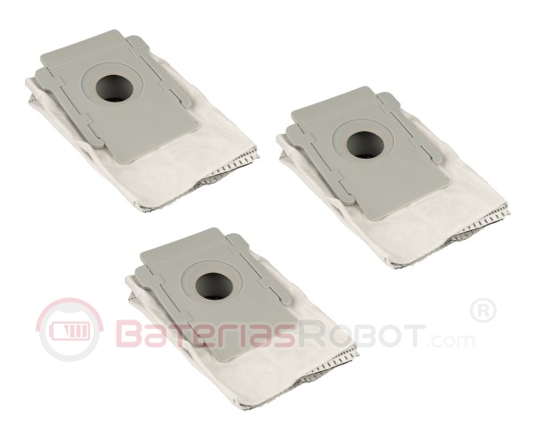 Kit de 3 X Bolsa de Vaciado antiolores para Roomba Serie i, S, j (Carbón activado)