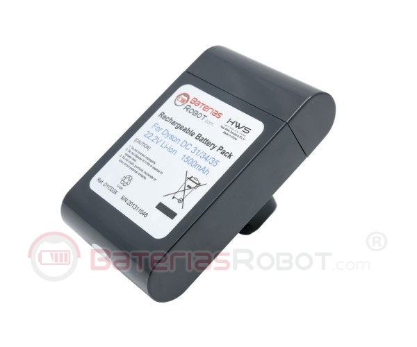 Bateria para aspirador de pó Dyson DC31 DC34 DC35 DC44 €39 + IVA