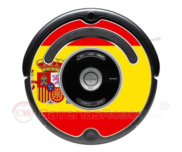 Bandera de España. Pegatina para Roomba.