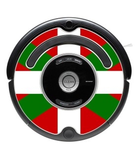 Ikurriña, Bandiera dei Paesi Baschi. Adesivo per Roomba