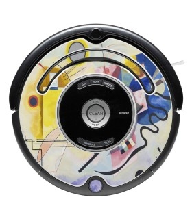 Kandisnky abstrait 1. Vinyle décoratif pour Roomba séries 500 et 600.