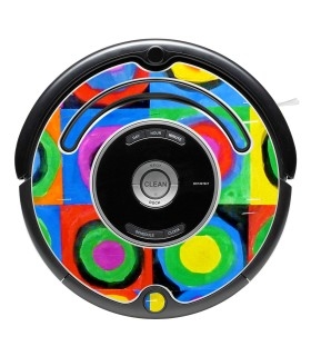 Kandinsky abstrait 2. Vinyle décoratif pour Roomba séries 500 et 600.