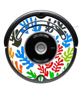 Flores POP-ART de Matisse. Vinil decorativo para Roomba - Série 500 600