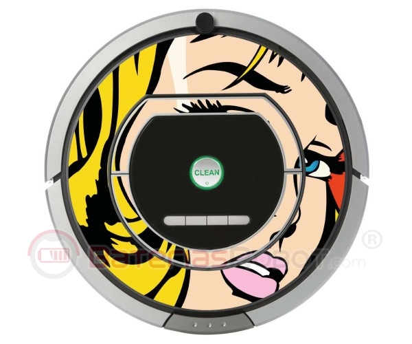 POP-ART  Chica Warhol. Vinilo para Roomba iRobot - Serie 700