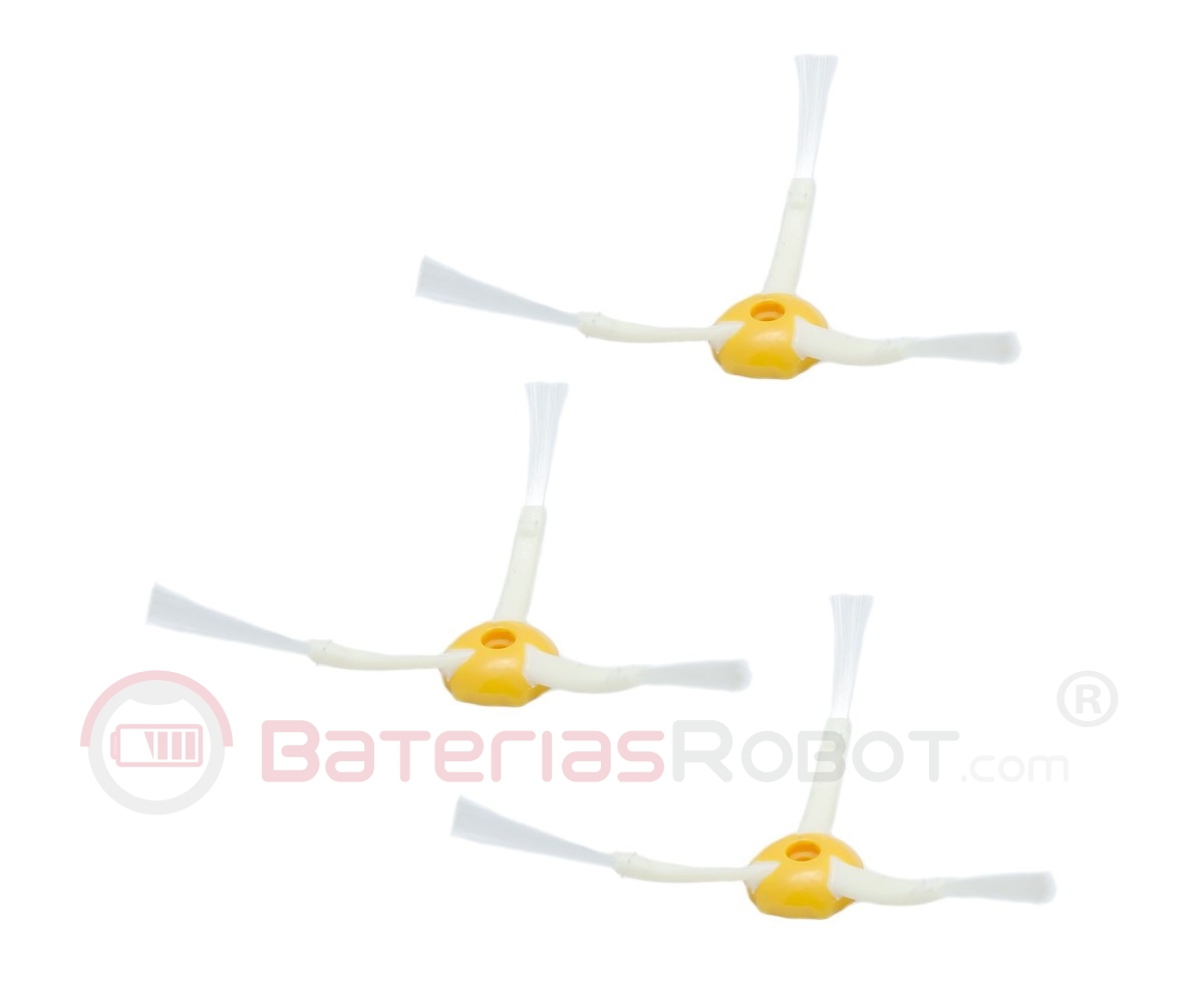 Pacote de 3 escovas laterais para Roomba séries 500, 600 e 700 (compatível com iRobot)